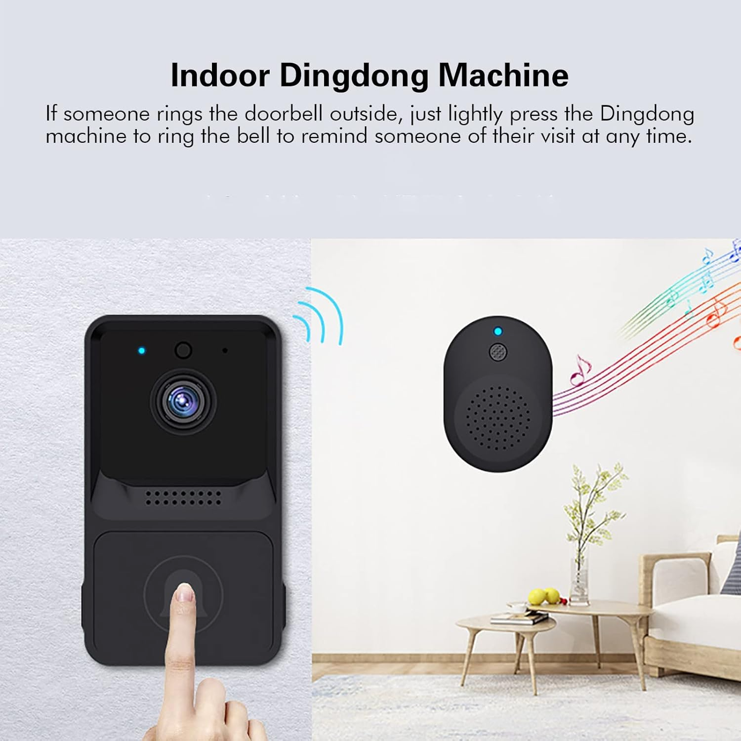 Video Wireless Doorbell cctv Camera - Image 2